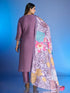 Lavender Roman Silk Pant Suit 189961 Salwar Kameez